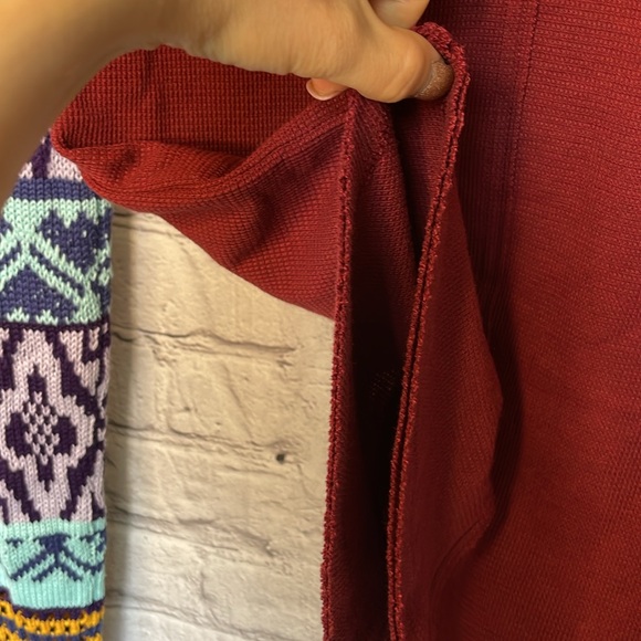 NWT We The Free Gorgeous Cuff Thermal Top - Wild Garnet Combo - Size Small - Picture 13 of 17